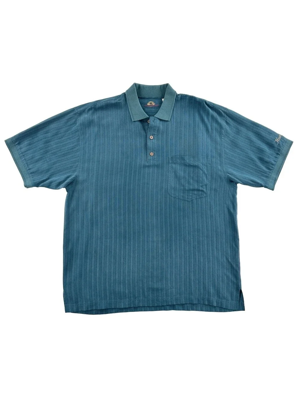 Tommy Bahama Hualalai Resort Hawaii 100% Silk Polo Shirt Large